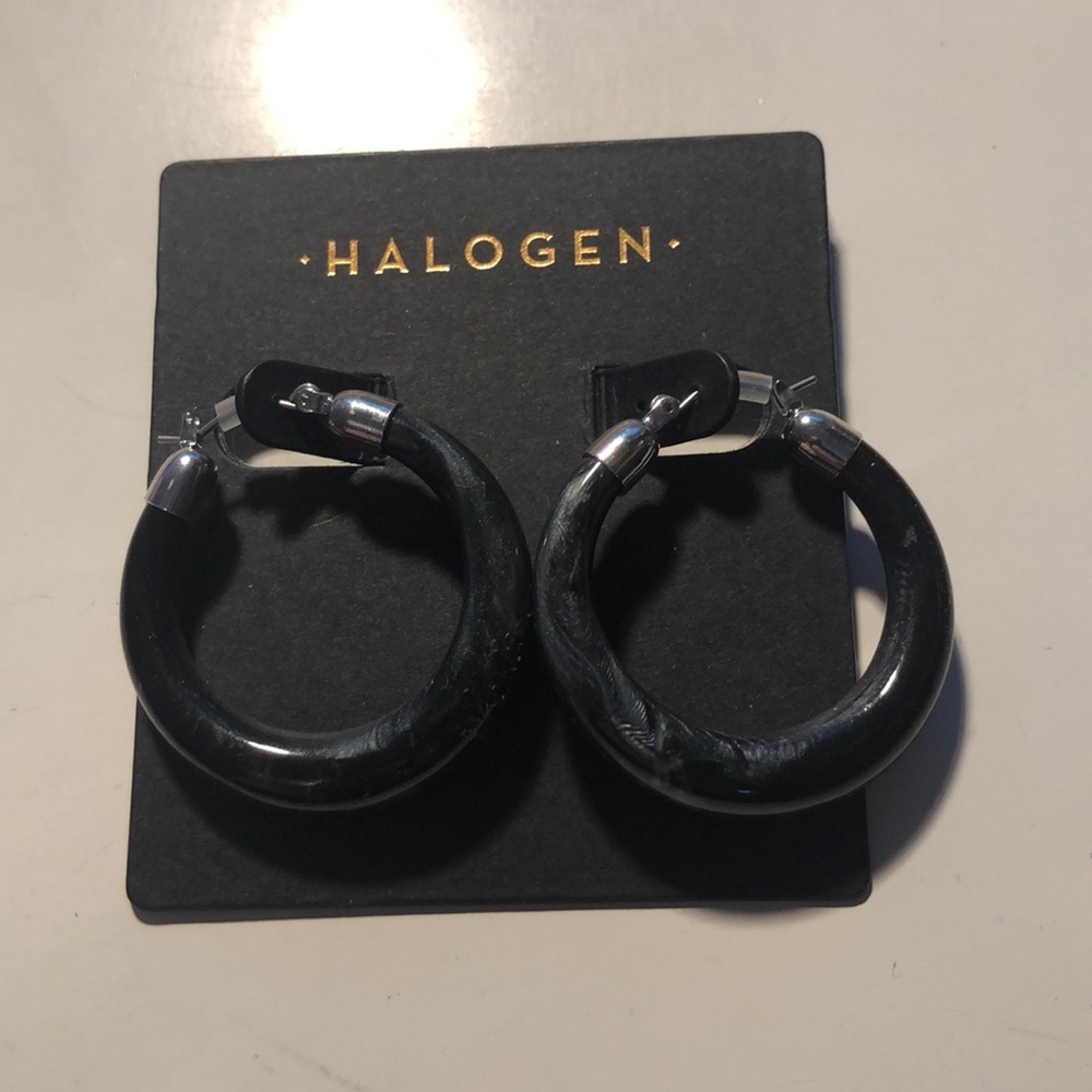 NEW Halogen hoop earrings Nordstrom marbled